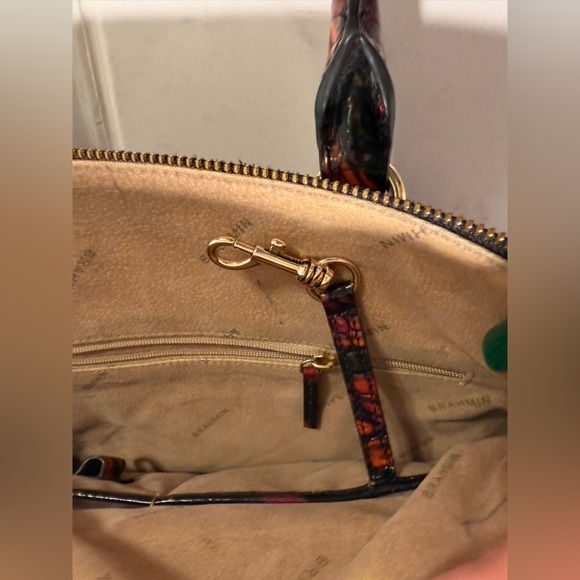 Brahmin’s Duxbury Satchel Contour Melbourne Large Handbag Shoulder Strap EUC - Picture 10 of 16